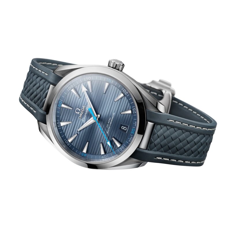 OMEGA SEAMASTER AQUA TERRA 150M MENS BLUE DIAL 41MM AUTOMATIC CO AXIAL WATCH O22012412103002 - Image 4