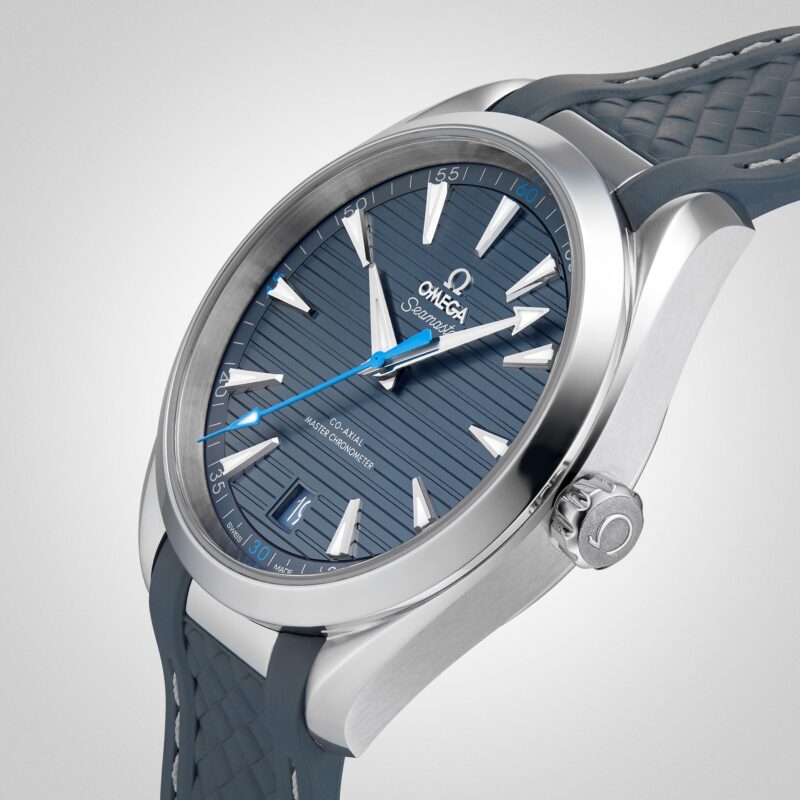 OMEGA SEAMASTER AQUA TERRA 150M MENS BLUE DIAL 41MM AUTOMATIC CO AXIAL WATCH O22012412103002 - Image 7