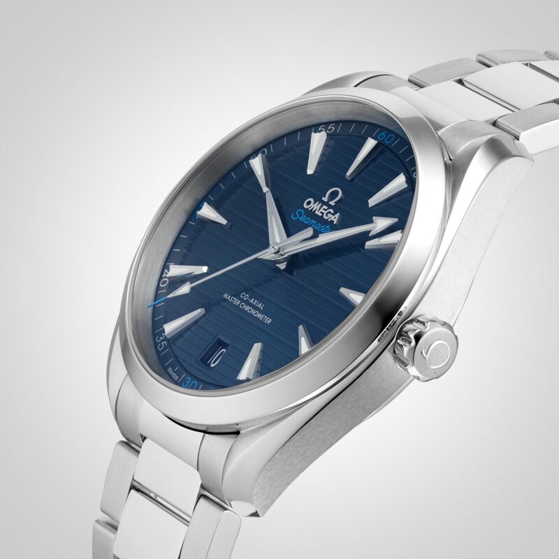OMEGA SEAMASTER AQUA TERRA 150M MENS BLUE DIAL 41MM AUTOMATIC CO AXIAL WATCH O22010412103001 - Image 5