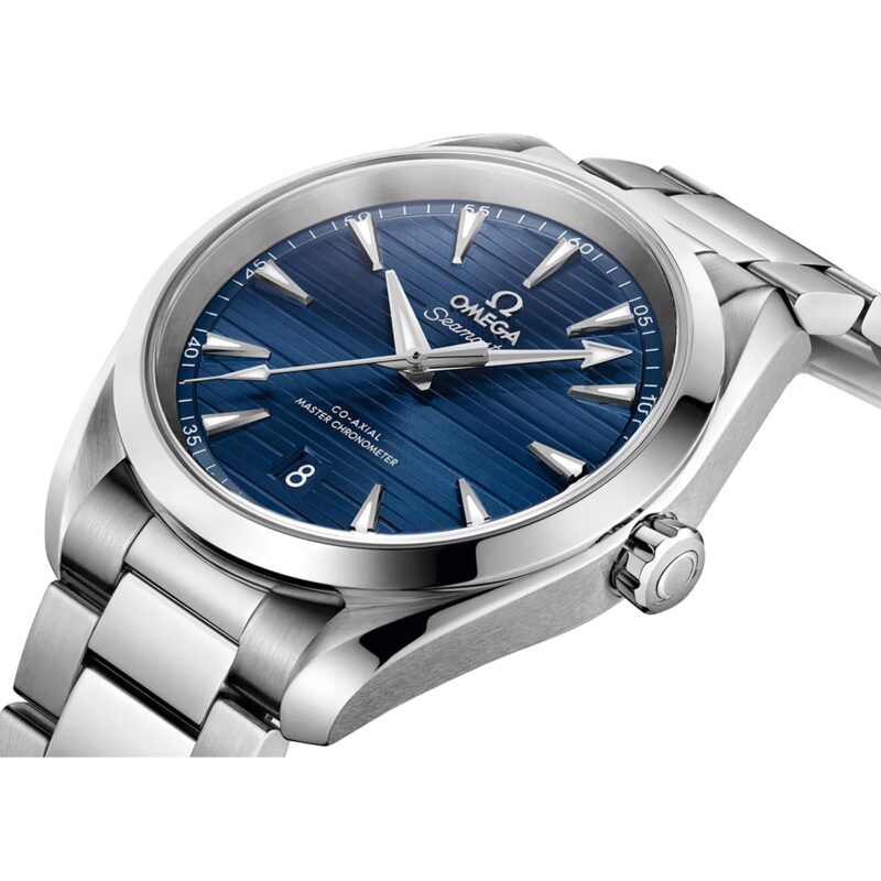 OMEGA SEAMASTER AQUA TERRA 150M MENS BLUE DIAL 38MM AUTOMATIC CO AXIAL MENS WATCH O22010382003001 - Image 2