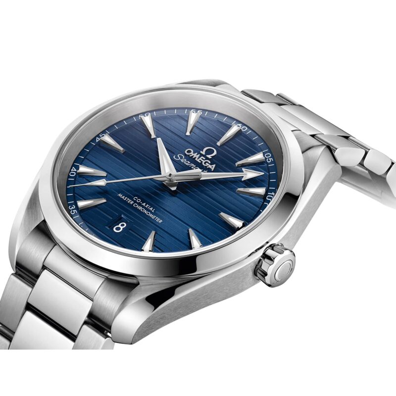 OMEGA SEAMASTER AQUA TERRA 150M MENS BLUE DIAL 38MM AUTOMATIC CO AXIAL MENS WATCH O22010382003001 - Image 4