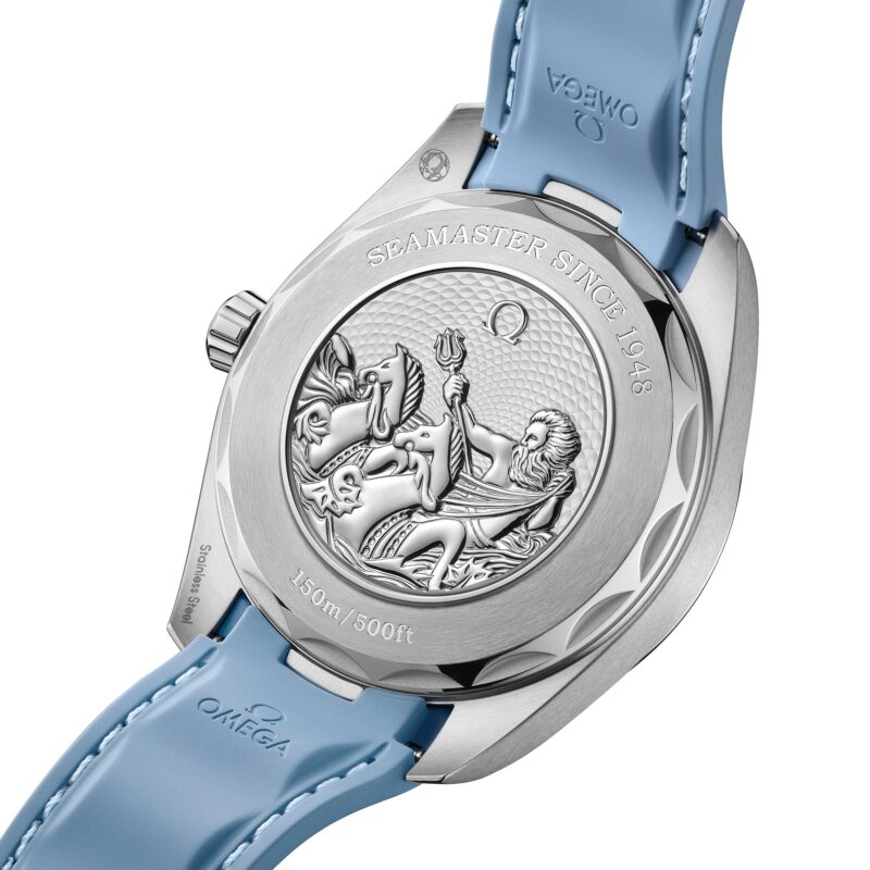 OMEGA SEAMASTER AQUA TERRA 150M CO AXIAL MASTER CHRONOMETER GMT WORLDTIMER 43MM SUMMER BLUE O22012432203002 - Image 4