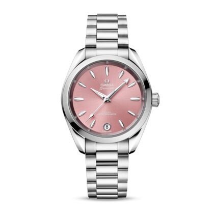 OMEGA SEAMASTER AQUA TERRA 150M CO AXIAL MASTER CHRONOMETER 34MM LADIES WATCH PINK O22010342010003