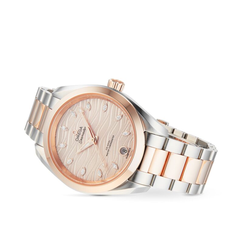OMEGA SEAMASTER AQUA TERRA 150M CO AXIAL MASTER CHRONOMETER 34MM LADIES WATCH O22020342059001 - Image 4