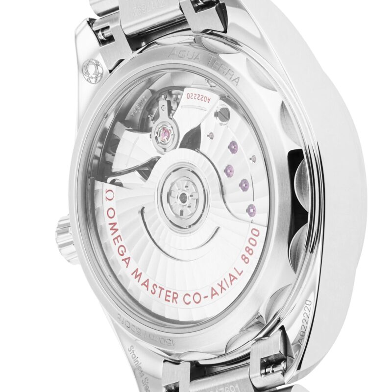 OMEGA SEAMASTER AQUA TERRA 150M CO AXIAL MASTER CHRONOMETER 34MM LADIES WATCH IVORY O22010342009001 - Image 4