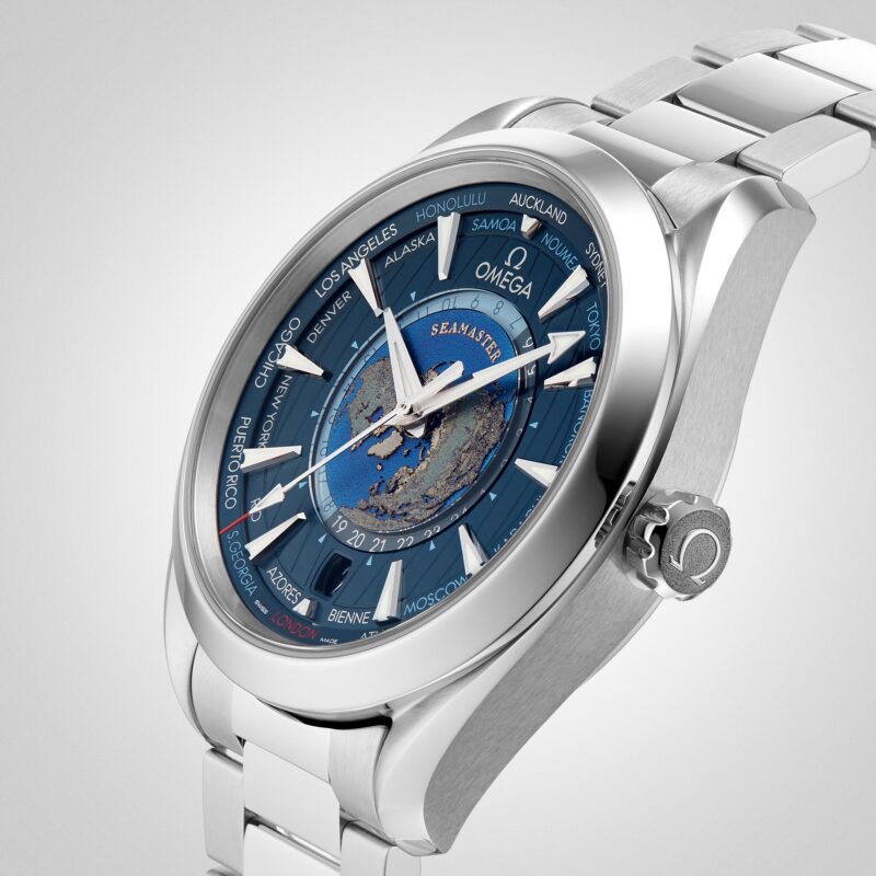 OMEGA SEAMASTER AQUA TERRA 150M CO AXIAL GMT WORLDTIMER 43MM MENS WATCH O22010432203001 - Image 6
