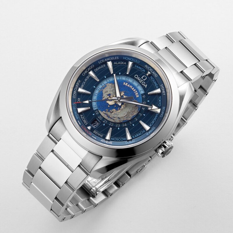 OMEGA SEAMASTER AQUA TERRA 150M CO AXIAL GMT WORLDTIMER 43MM MENS WATCH O22010432203001 - Image 7