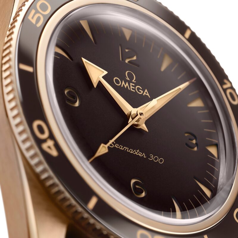 OMEGA SEAMASTER 300 CO AXIAL MASTER CHRONOMETER 41MM BRONZE GOLD O23492412110001 - Image 4