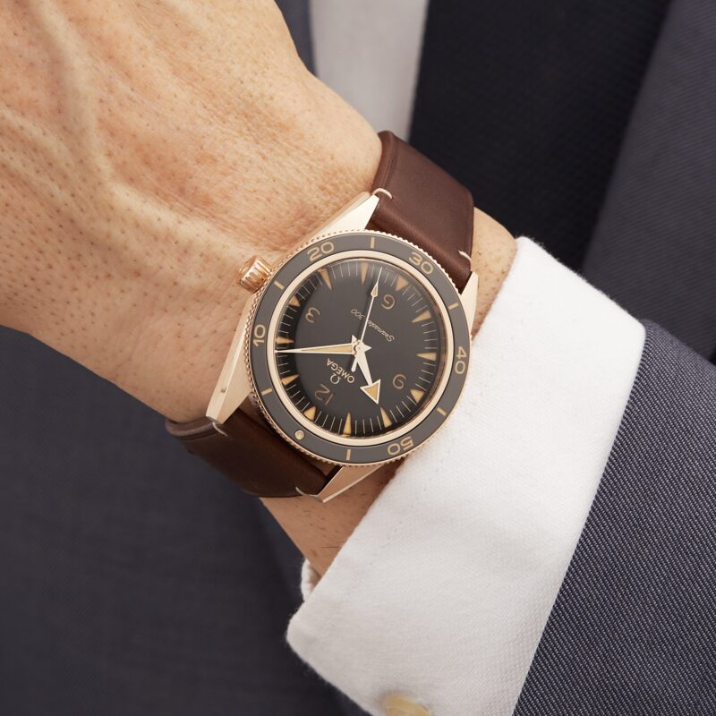 OMEGA SEAMASTER 300 CO AXIAL MASTER CHRONOMETER 41MM BRONZE GOLD O23492412110001 - Image 7