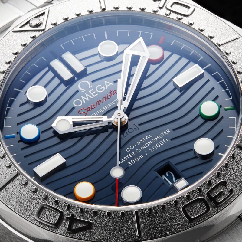 OMEGA SEAMASTER DBLQUOTE.BEIJING 2022 DBLQUOTE. DIVER 300M CO AXIAL MASTER CHRONOMETER 42MM MENS WATCH O52230422003001 - Image 8
