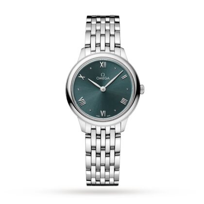 OMEGA DE VILLE PRESTIGE QUARTZ 27.5MM LADIES WATCH GREEN O43410286010001