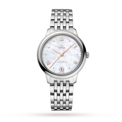 OMEGA DE VILLE PRESTIGE CO AXIAL MASTER CHRONOMETER 34MM LADIES WATCH MOTHER OF PEARL O43410342005001