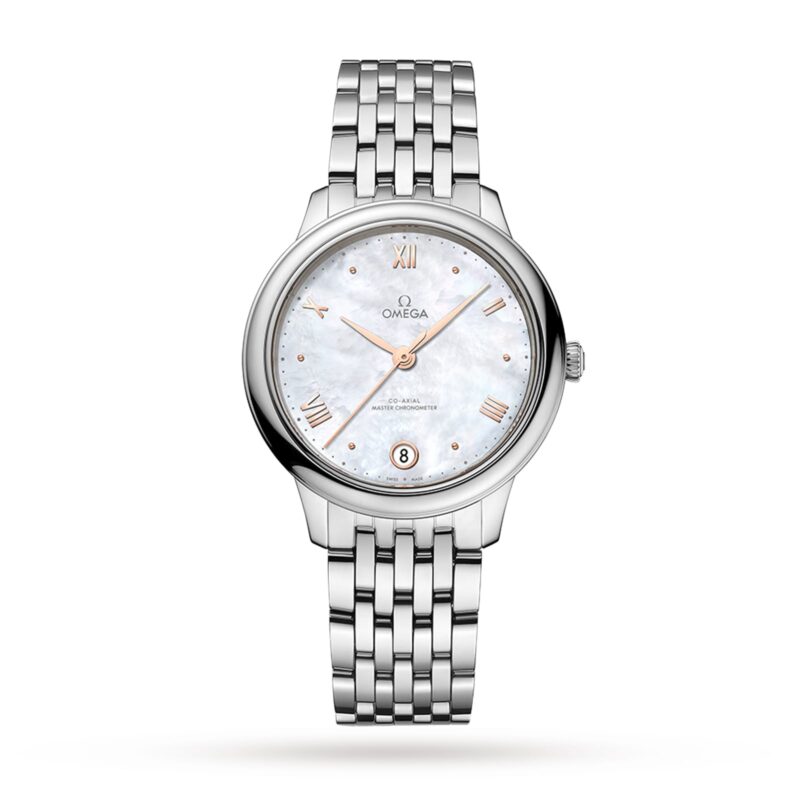 OMEGA DE VILLE PRESTIGE CO AXIAL MASTER CHRONOMETER 34MM LADIES WATCH MOTHER OF PEARL O43410342005001