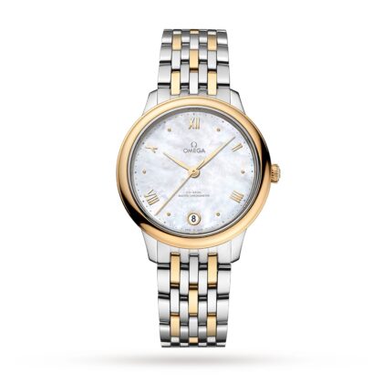 OMEGA DE VILLE PRESTIGE CO AXIAL MASTER CHRONOMETER 34MM LADIES WATCH WHITE O43420342005002