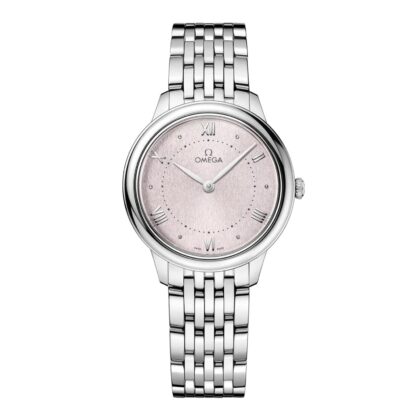 OMEGA DE VILLE PRESTIGE 30MM LADIES WATCH ROSE SILVER O43410306002001