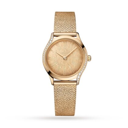 OMEGA DE VILLE MINI TR??SOR QUARTZ 26MM MOONSHINE GOLD O42855266099001