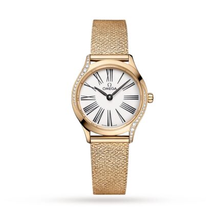 OMEGA DE VILLE MINI TR??SOR QUARTZ 26MM MOONSHINE GOLD O42855266004001