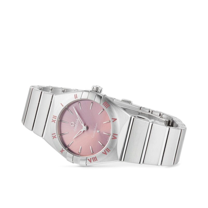 OMEGA CONSTELLATION QUARTZ STEEL 28MM LADIES WATCH PINK O13110286011001 - Image 4