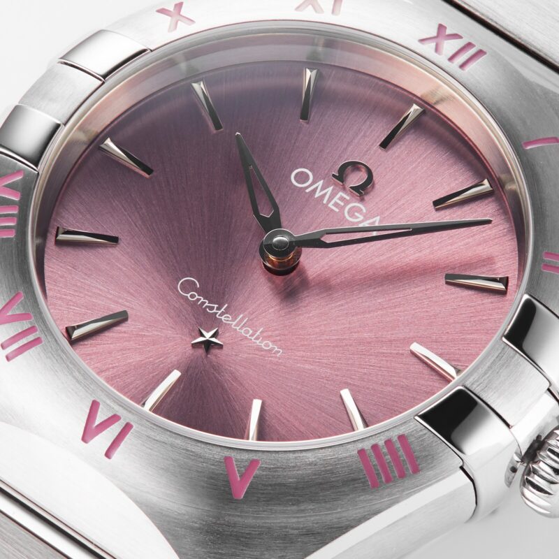 OMEGA CONSTELLATION QUARTZ STEEL 28MM LADIES WATCH PINK O13110286011001 - Image 8