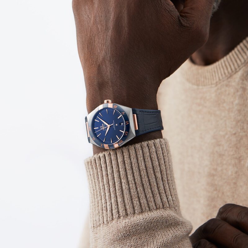 OMEGA CONSTELLATION CO AXIAL MASTER CHRONOMETER 41MM MENS WATCH BLUE O13123412103001 - Image 9