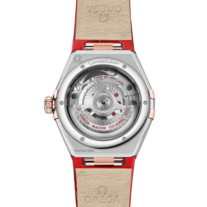 OMEGA CONSTELLATION CO AXIAL MASTER CHRONOMETER 29MM LADIES WATCH RED O13128292099002 - Image 2