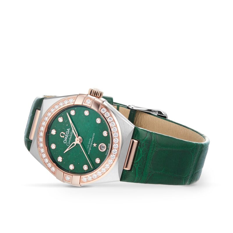 OMEGA CONSTELLATION CO AXIAL MASTER CHRONOMETER 29MM LADIES WATCH GREEN O13128292099001 - Image 3