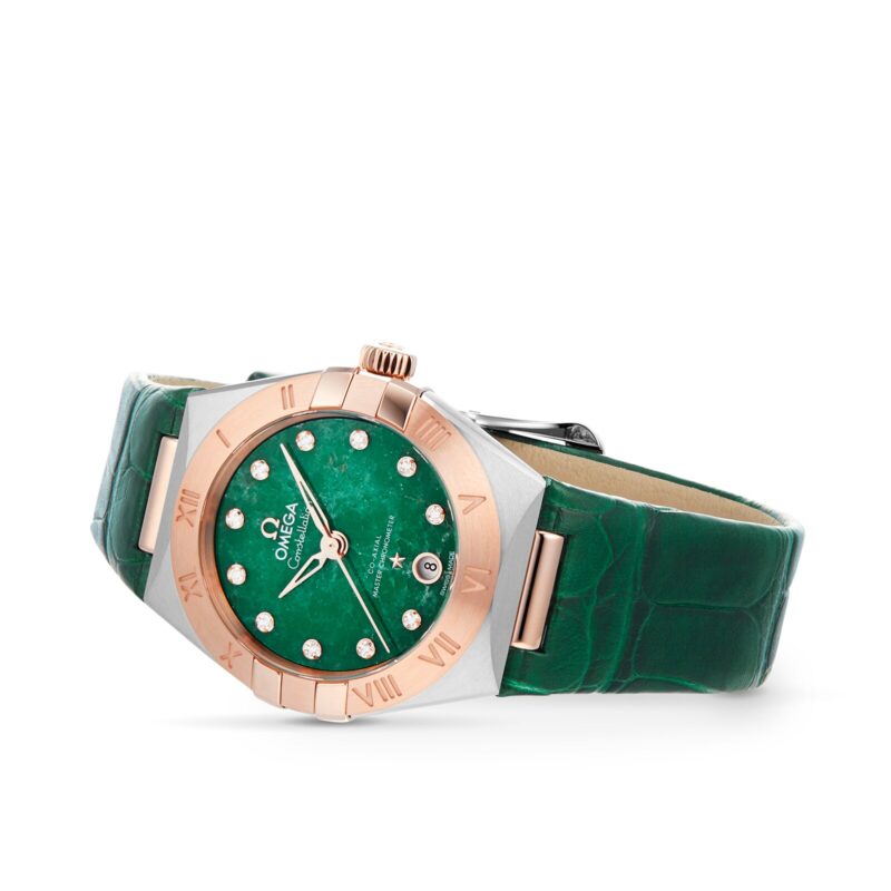 OMEGA CONSTELLATION CO AXIAL MASTER CHRONOMETER 29MM LADIES WATCH GREEN O13123292099001 - Image 3
