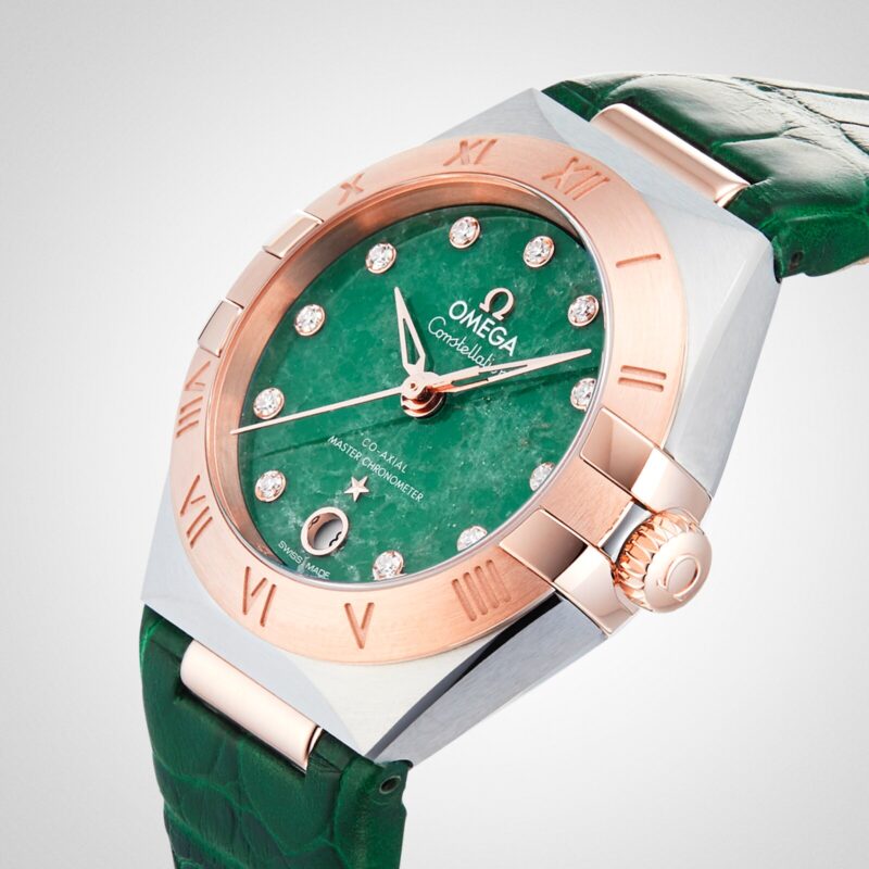 OMEGA CONSTELLATION CO AXIAL MASTER CHRONOMETER 29MM LADIES WATCH GREEN O13123292099001 - Image 6