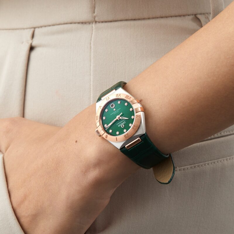 OMEGA CONSTELLATION CO AXIAL MASTER CHRONOMETER 29MM LADIES WATCH GREEN O13123292099001 - Image 7
