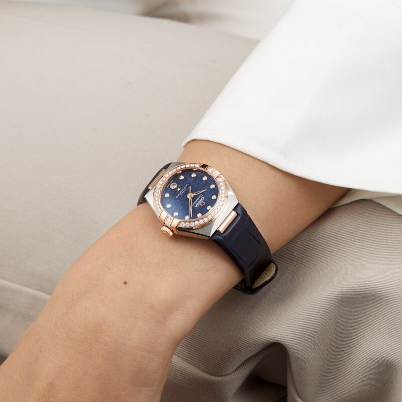 OMEGA CONSTELLATION CO AXIAL MASTER CHRONOMETER 29MM LADIES WATCH BLUE O13128292099003 - Image 7