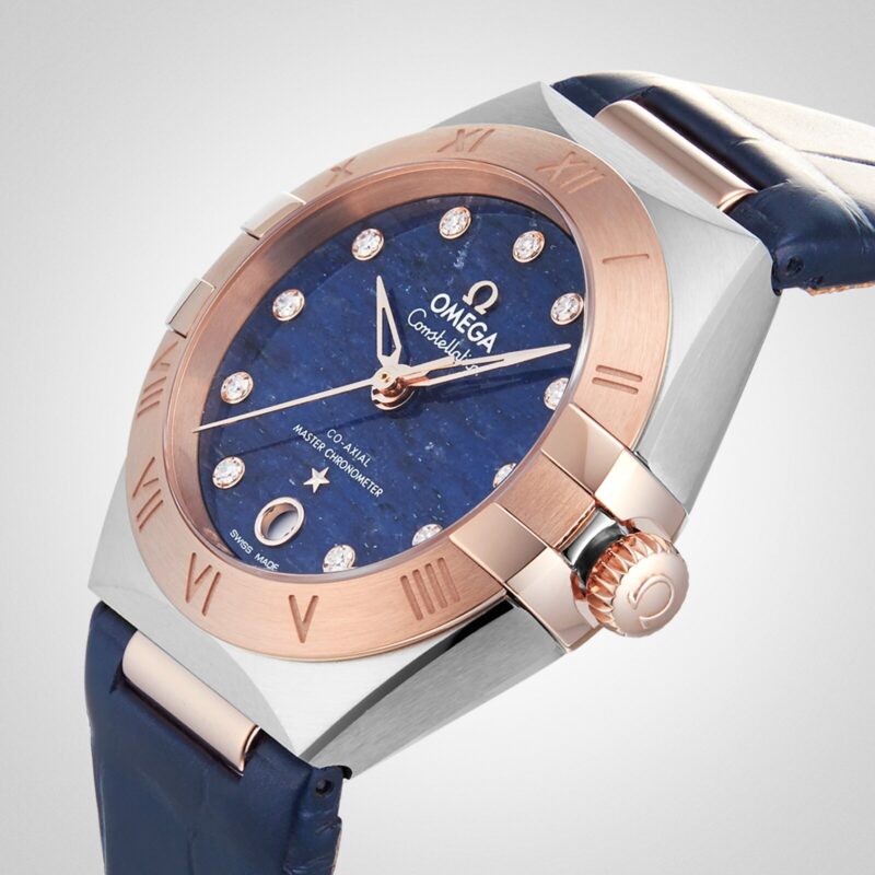 OMEGA CONSTELLATION CO AXIAL MASTER CHRONOMETER 29MM LADIES WATCH BLUE O13123292099003 - Image 6