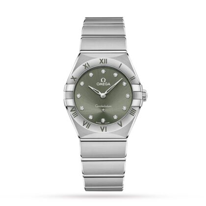 OMEGA CONSTELLATION CO AXIAL 28MM LADIES WATCH GREEN O13110286060001