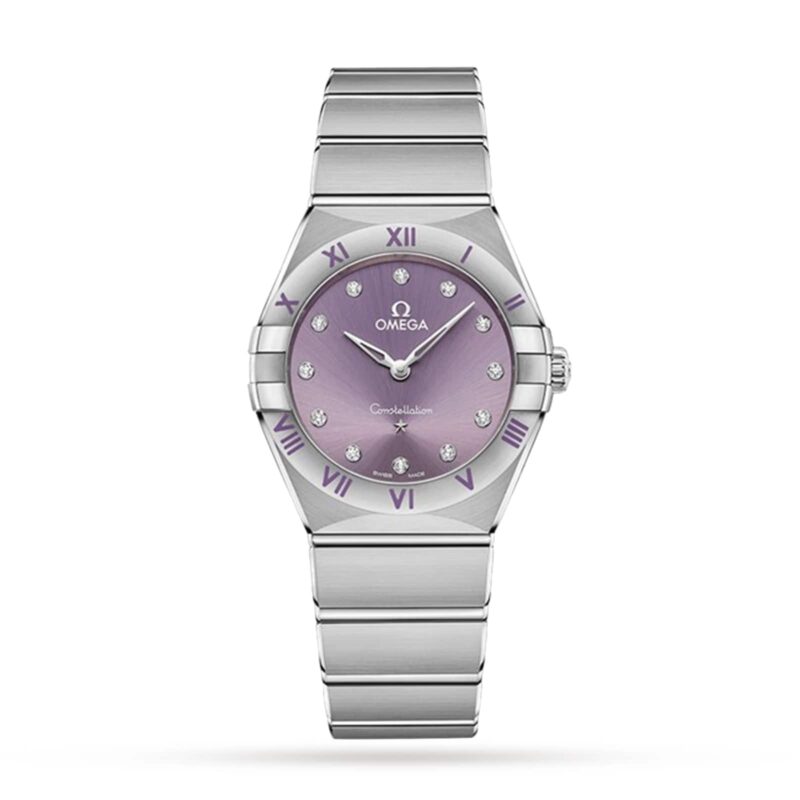 OMEGA CONSTELLATION CO AXIAL 28MM LADIES WATCH PURPLE O13110286060002