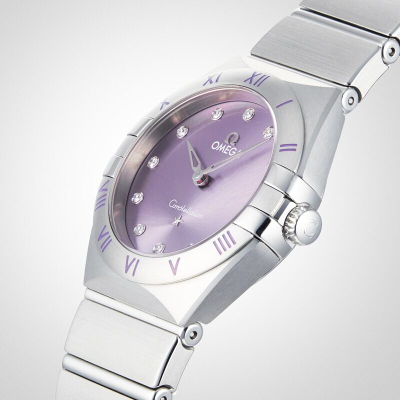 OMEGA CONSTELLATION CO AXIAL 28MM LADIES WATCH PURPLE O13110286060002 - Image 7