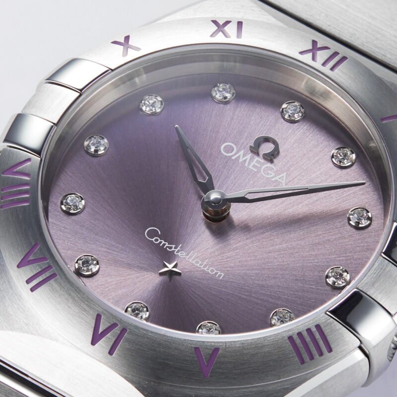 OMEGA CONSTELLATION CO AXIAL 28MM LADIES WATCH PURPLE O13110286060002 - Image 8