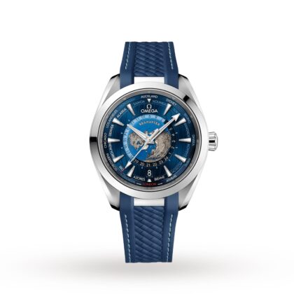 OMEGA AQUA TERRA 150M COAXIAL MASTER CHRONOMETER GMT WORLDTIMER 43MM O22012432203001