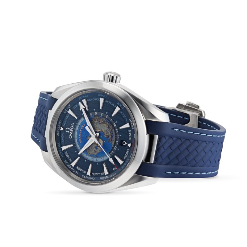 OMEGA AQUA TERRA 150M COAXIAL MASTER CHRONOMETER GMT WORLDTIMER 43MM O22012432203001 - Image 2