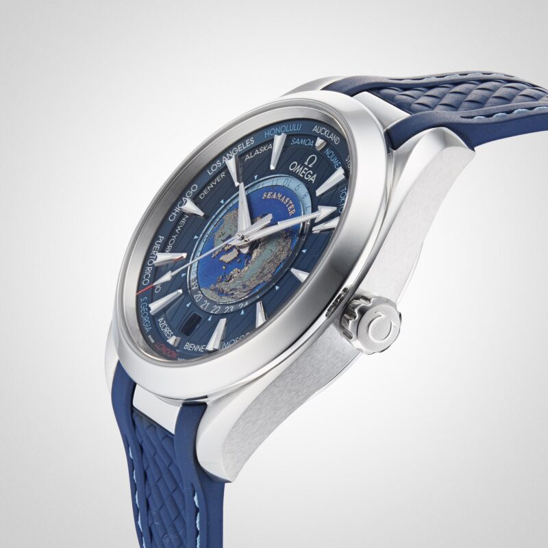 OMEGA AQUA TERRA 150M COAXIAL MASTER CHRONOMETER GMT WORLDTIMER 43MM O22012432203001 - Image 6