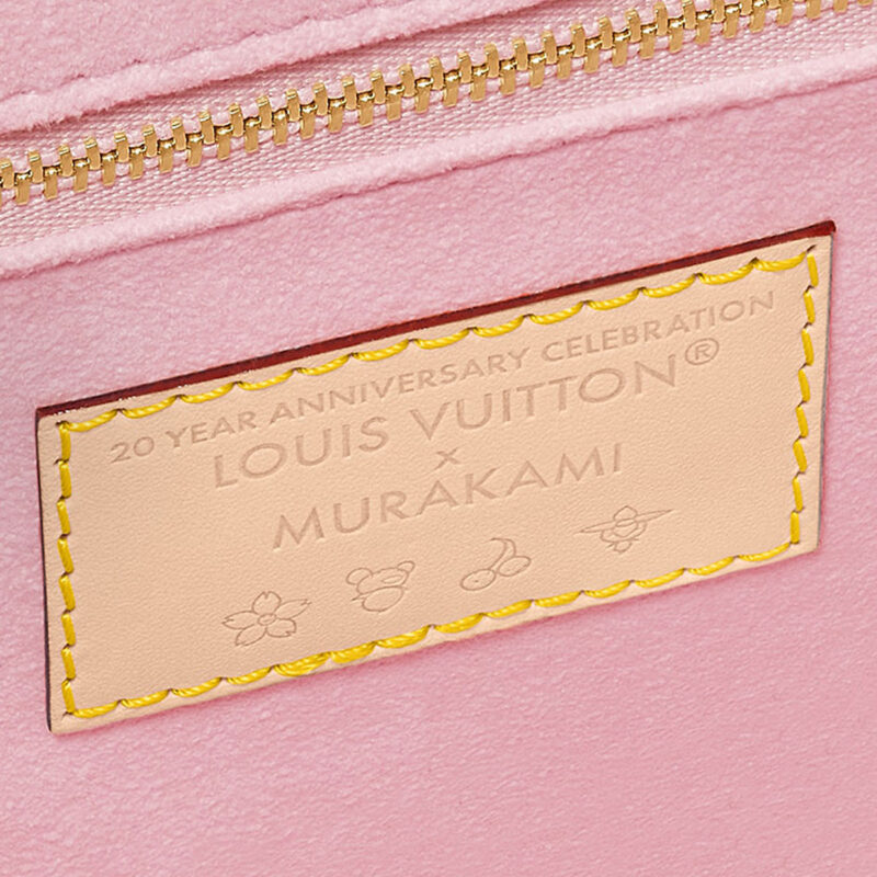LOUIS VUITTON X TAKUMI MURAKAMI ONTHEGO CHERRY BLOSSOM GOLD METAL ACCESSORIES SHOULDER HANDBAG FOR WOMEN BROWN - Image 6