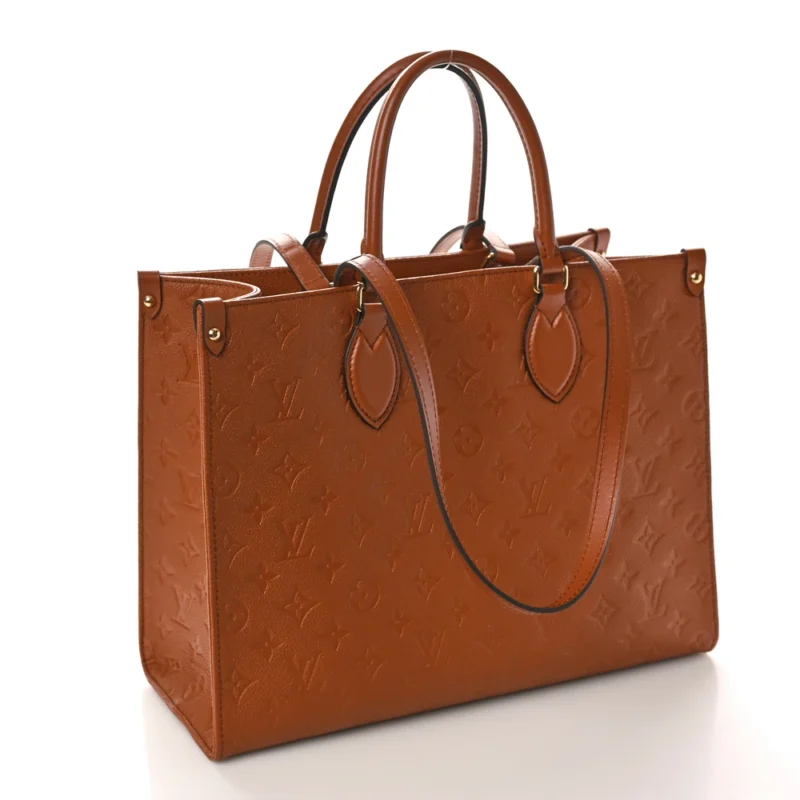 LOUIS VUITTON NEVERFULL MM COGNAC GIANT MONOGRAM EMPREINTE LEATHER - Image 3