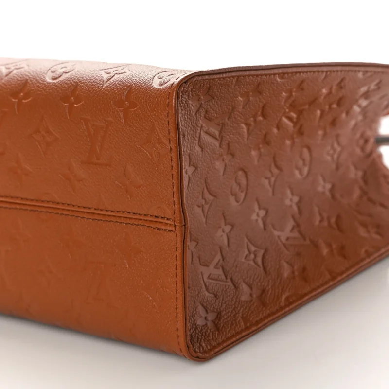 LOUIS VUITTON NEVERFULL MM COGNAC GIANT MONOGRAM EMPREINTE LEATHER - Image 5
