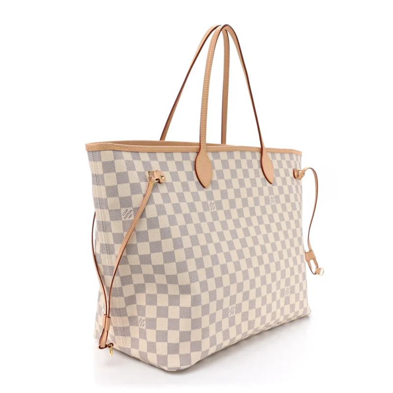 LOUIS VUITTON NEO NEVERFULL GM DAMIER AZUR CANVAS BEIGE INTERIOR - Image 3