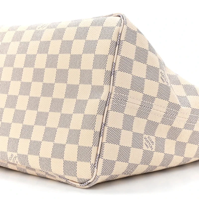 LOUIS VUITTON NEO NEVERFULL GM DAMIER AZUR CANVAS BEIGE INTERIOR - Image 4