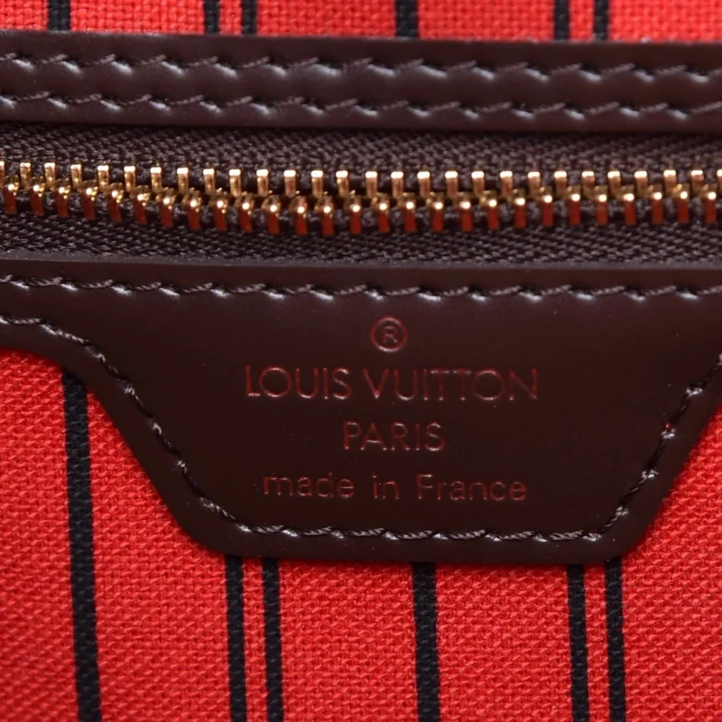 LOUIS VUITTON NEO NEVERFULL GM DAMIER EBENE CANVAS CHERRY INTERIOR - Image 2