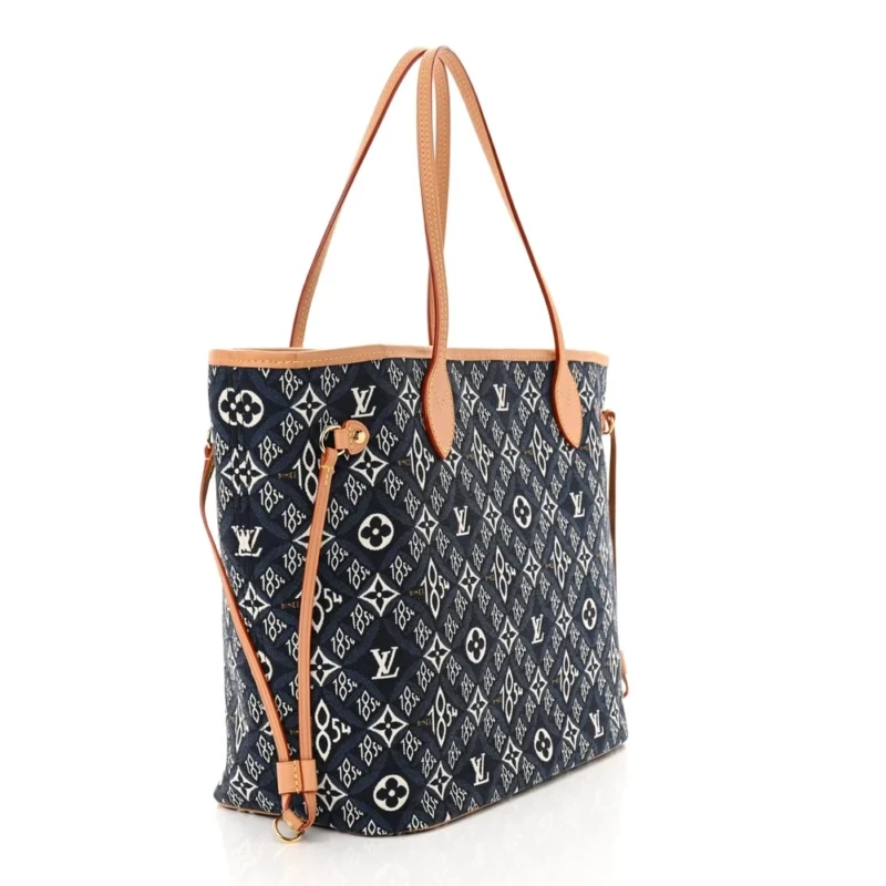 LOUIS VUITTON NEVERFULL MM BLUE JACQUARD SINCE 1854 - Image 3