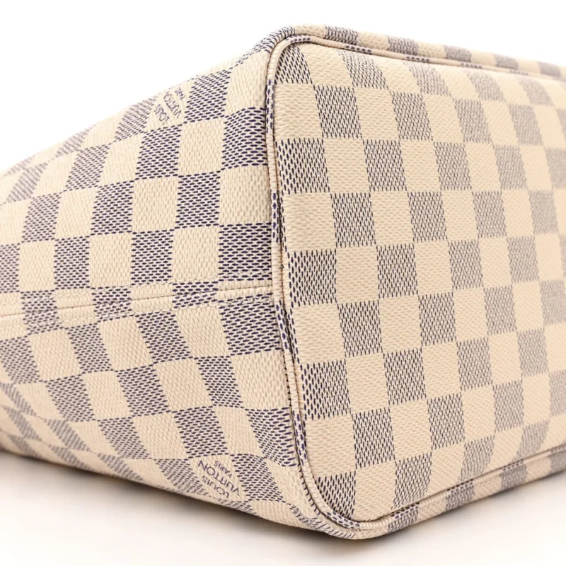 LOUIS VUITTON NEO NEVERFULL MM DAMIER AZUR CANVAS BEIGE INTERIOR - Image 4
