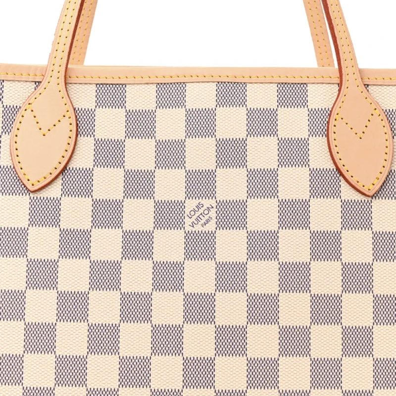 LOUIS VUITTON NEO NEVERFULL MM DAMIER AZUR CANVAS BEIGE INTERIOR - Image 8