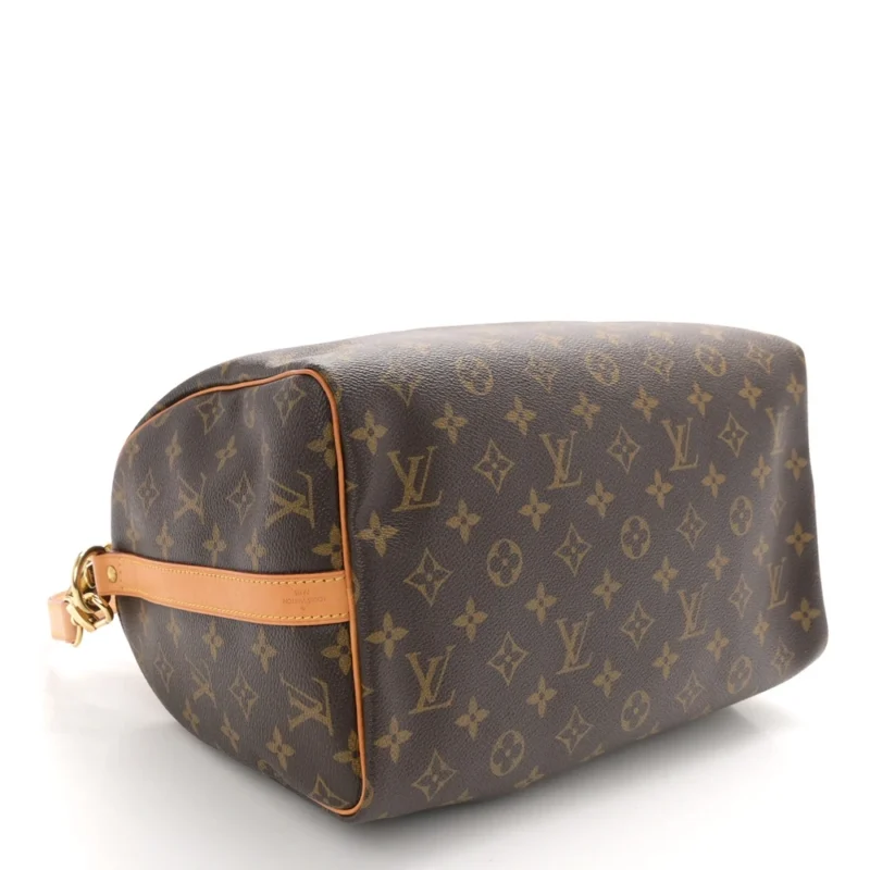 LOUIS VUITTON SPEEDY BANDOULIERE 30 MONOGRAM CANVAS BRASS HARDWARE - Image 4