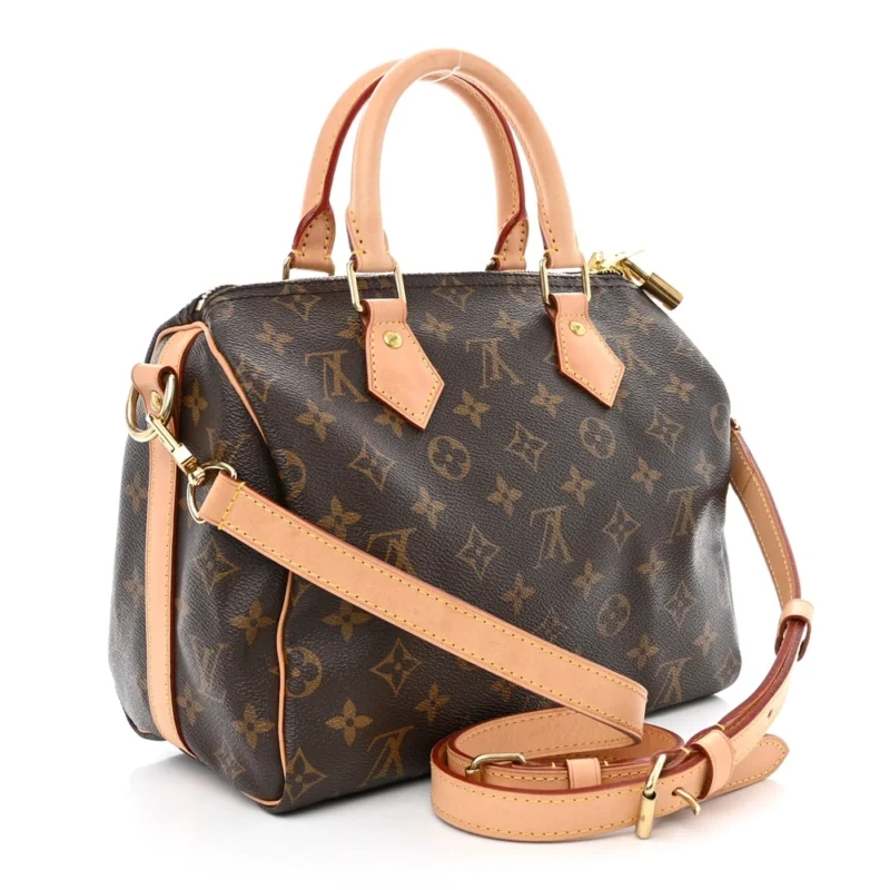 LOUIS VUITTON SPEEDY BANDOULIERE 25 MONOGRAM CANVAS GOLD HARDWARE - Image 3