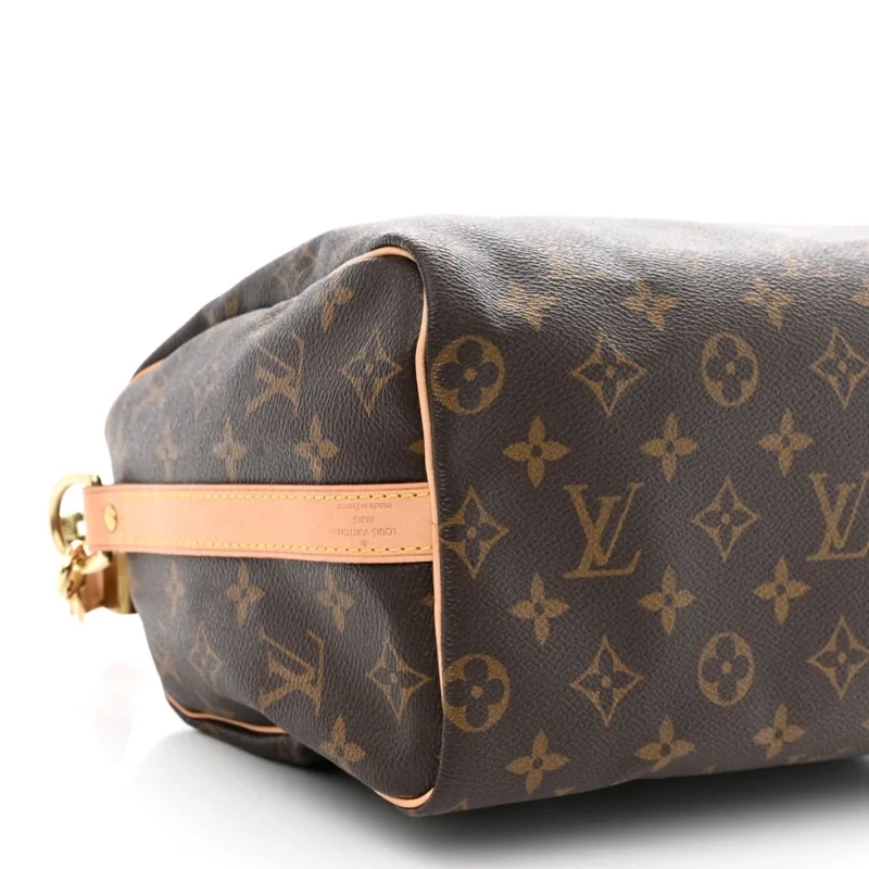 LOUIS VUITTON SPEEDY BANDOULIERE 25 MONOGRAM CANVAS GOLD HARDWARE - Image 5